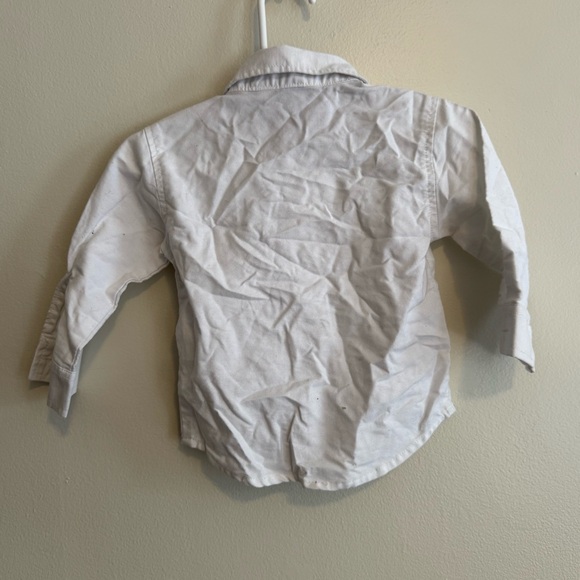 Nautica Baby Boys White Dress Shirt Button-Up Long Sleeve 6-12M Formal Holiday - Picture 1 of 3
